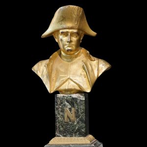 Busto Napoleón de bronce